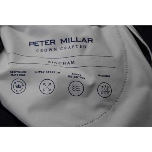 Peter Millar Pants Mens 30x30 Blue Bingham Tailored Fit Golf Tech Performance - Picture 5 of 7